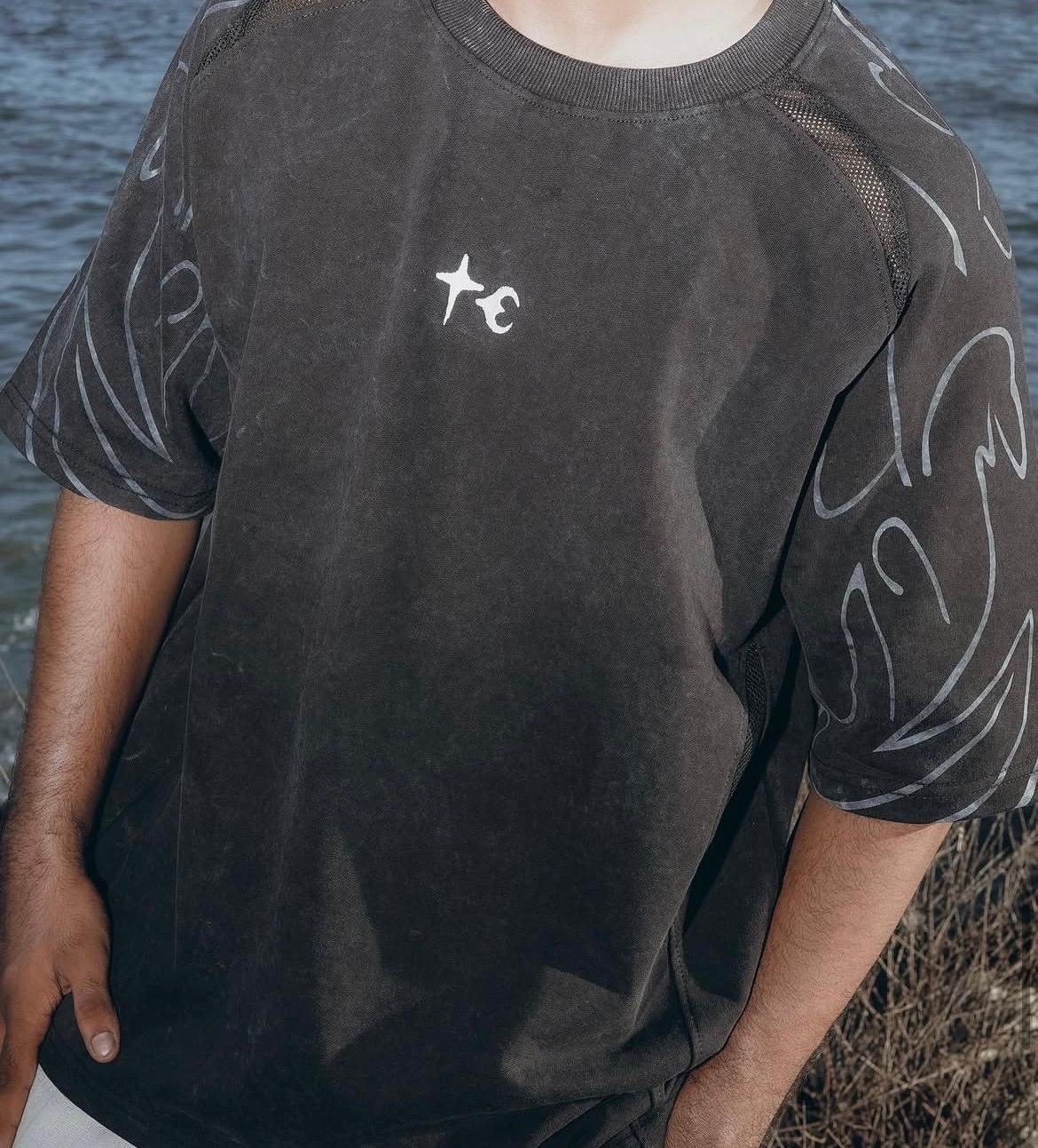 Black Knee-Length Tee