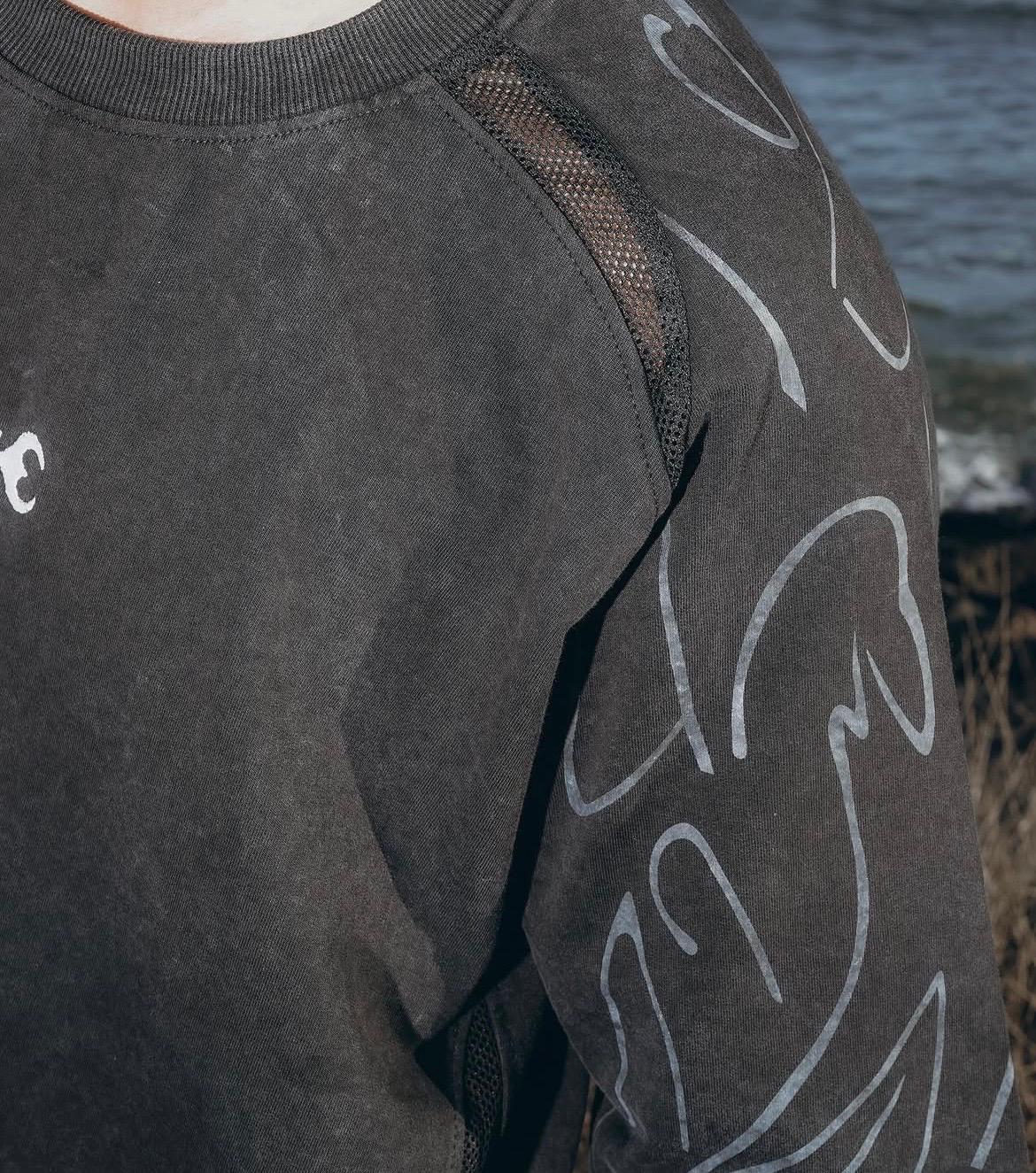 Black Knee-Length Tee Slide 2